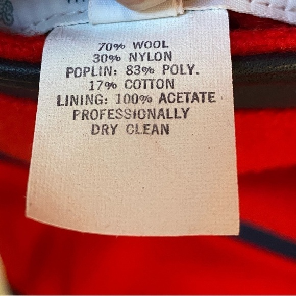 Vintage Green Mountain Woolen Reversible Bomber Varsity Style Jacket Medium - Picture 10 of 13